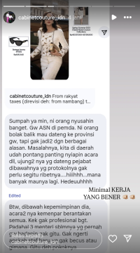 Curhatan ASN Pemda. (Instagram)